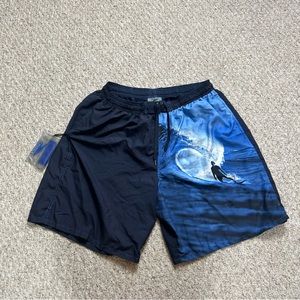 Speedo Blue Swim Trunks Mens XL Surf Waterproof Pocket Lined Drawstring NWOT